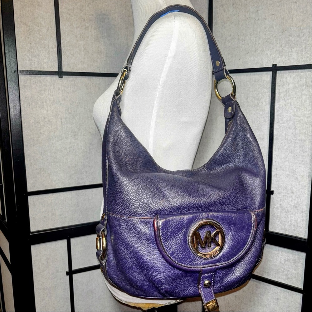 Michael Kors purple Fulton bag